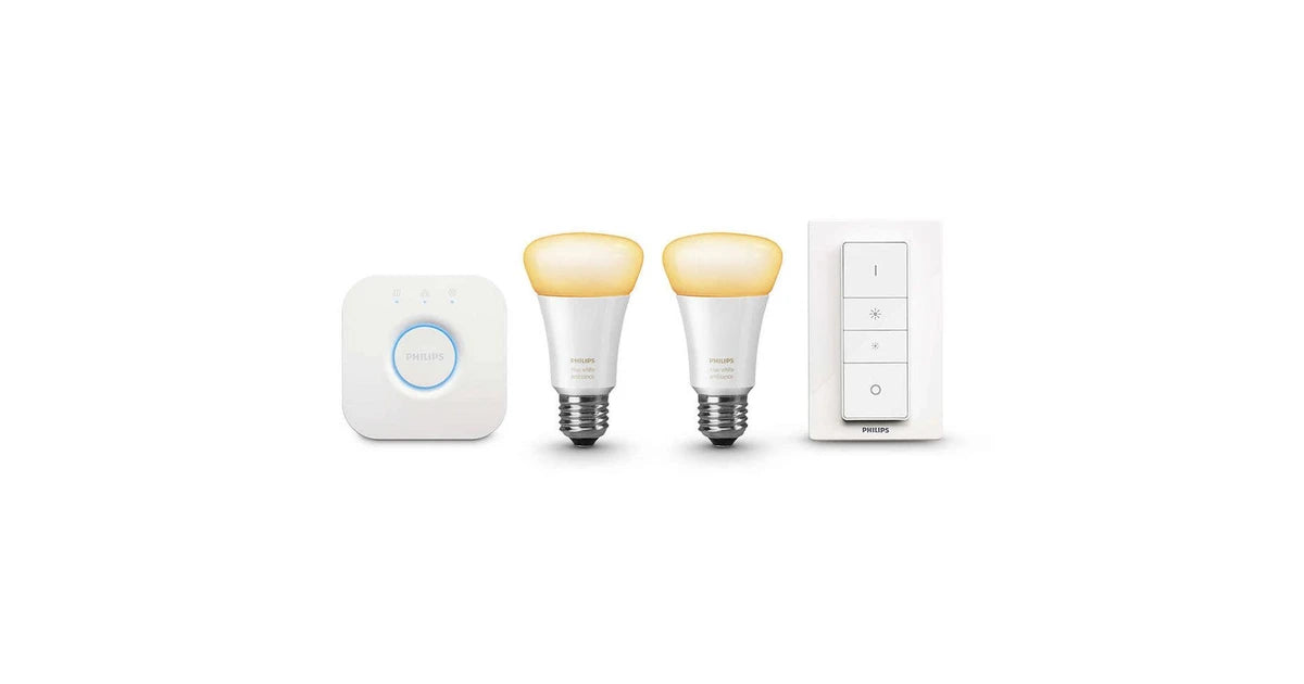 PHILIPS HUE WHITE AMBIANCE 9.5W STARTER KIT A60 E27 SCREW IN BULB – NEW