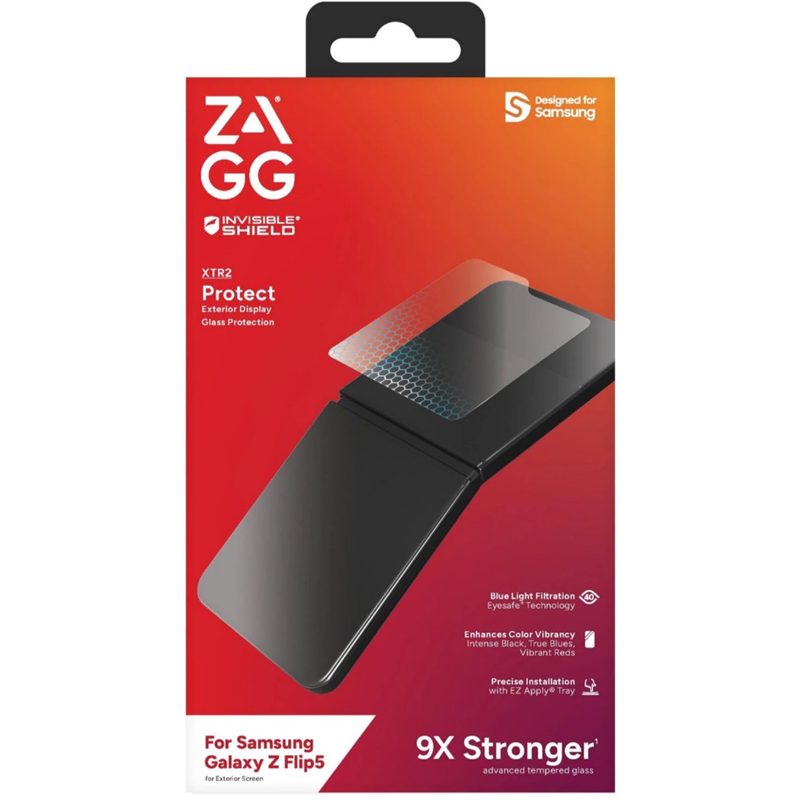 ZAGG INVISIBLE SHIELD XTR2 GLASS PROTECTOR FOR SAMSUNG FLIP5 - CLEAR - NEW