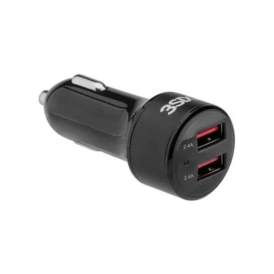 3SIXT CAR CHARGER 4.8A - BLACK
