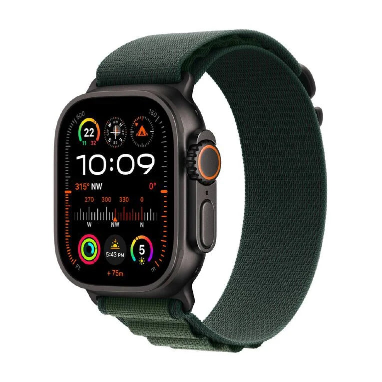 APPLE WATCH ULTRA 2 GPS + CELLULAR 49MM - TITANIUM CASE WITH DARK GREEN ALPINE LOOP - MEDIUM - GRADE 1