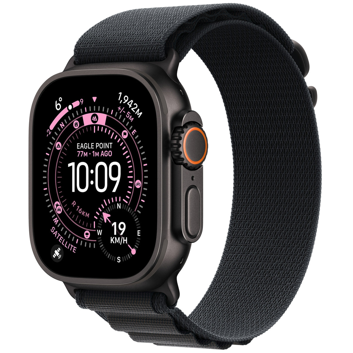 APPLE WATCH ULTRA 3 GPS + CELLULAR 49MM - BLACK TITANIUM CASE WITH BLACK ALPINE LOOP - MEDIUM - GRADE 1