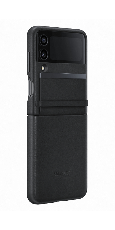 FLIP 4 FLAP LEATHER COVER BLACK - NEW