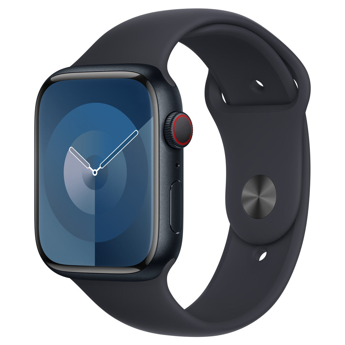 APPLE WATCH SERIES 9 GPS+CELLULAR 45MM-MIDNIGHT ALUMINIUM CASE WITH MIDNIGHT SPORT BAND-S/M - GRADE 1