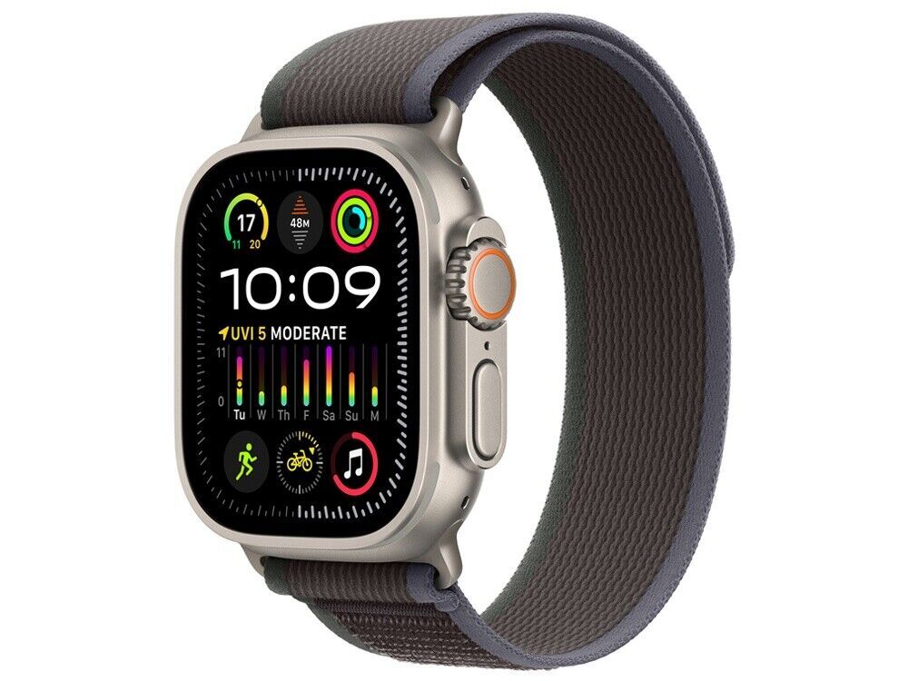 APPLE WATCH ULTRA 2 GPS + CELLULAR 49MM - TITANIUM CASE WITH BLUE/BLACK TRAIL LOOP - S/M - GRADE 2