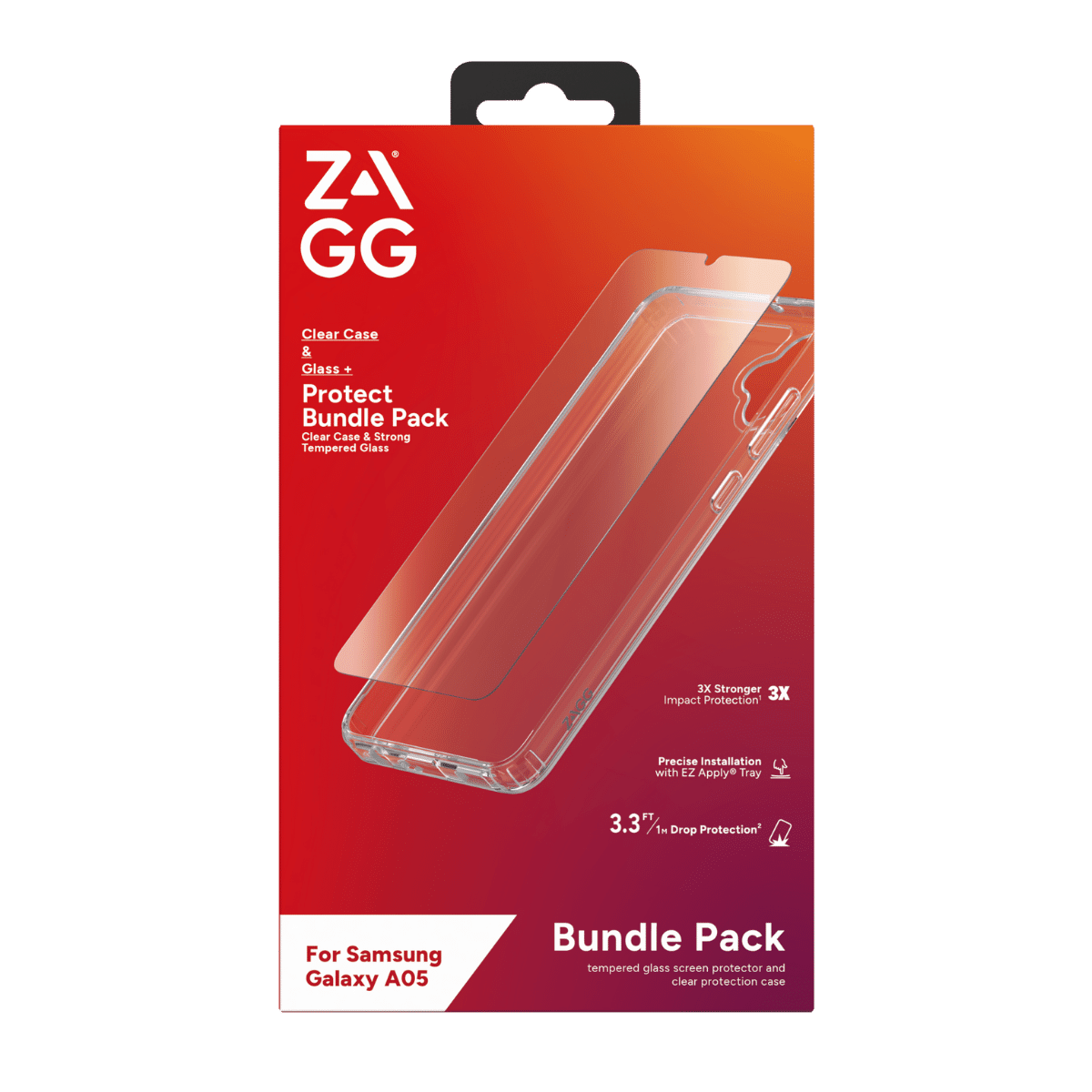 ZAGG SCREEN & CASE BUNDLE-SAMSUNG GALAXY A05 - NEW