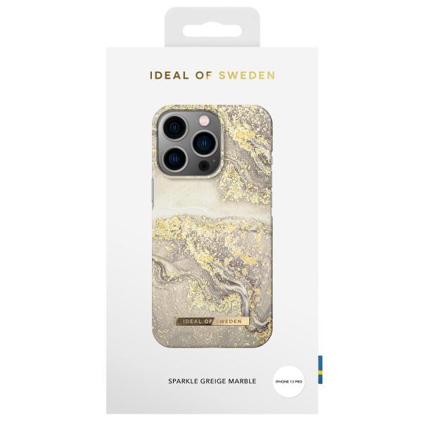 IDEAL FOR SWEDEN SPARKLE GREIGE MARBLE CASE FOR IPHONE 13 PRO - NEW