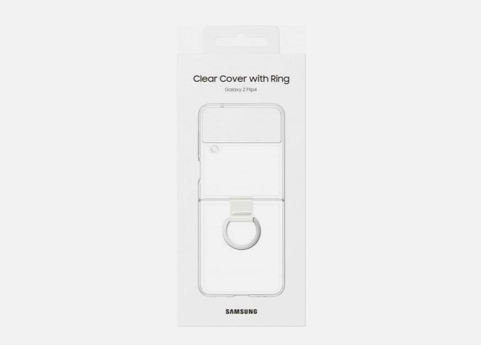 FLIP 4 CLEAR COVER WITH RING CLEAR - NEW