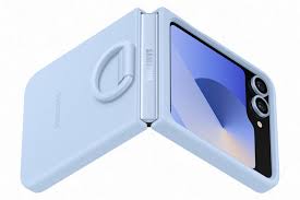SAMSUNG SILICONE CASE WITH BLUE RING FOR FLIP6