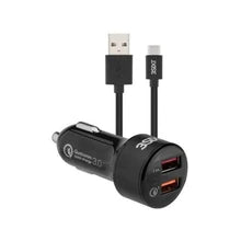 3SIXT CAR CHARGER 5.4A + USB-A TO USB-C CABLE 1M - BLACK - NEW