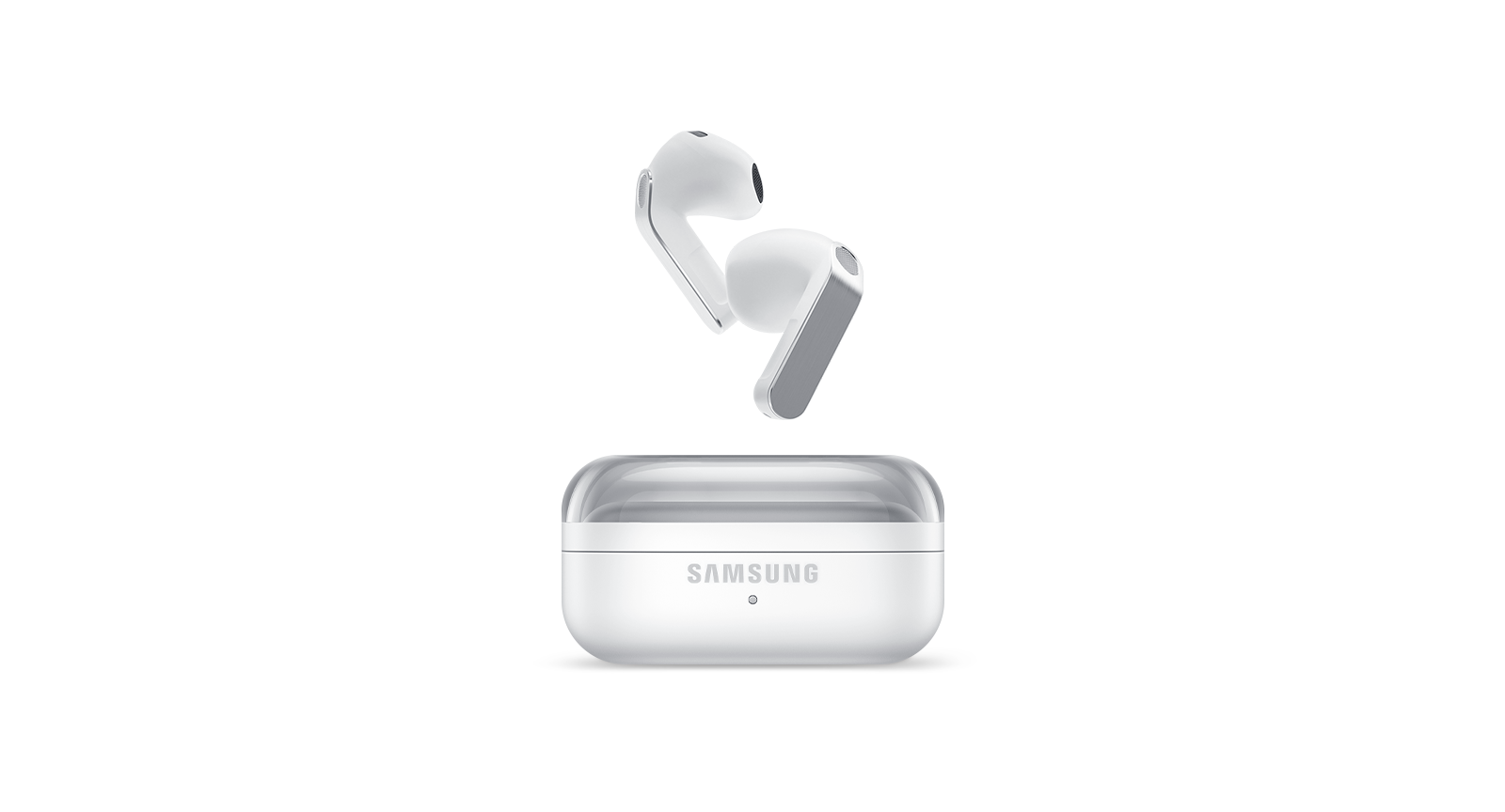 Samsung Galaxy Buds4 – Open-Fit Wireless Earbuds (White) - New