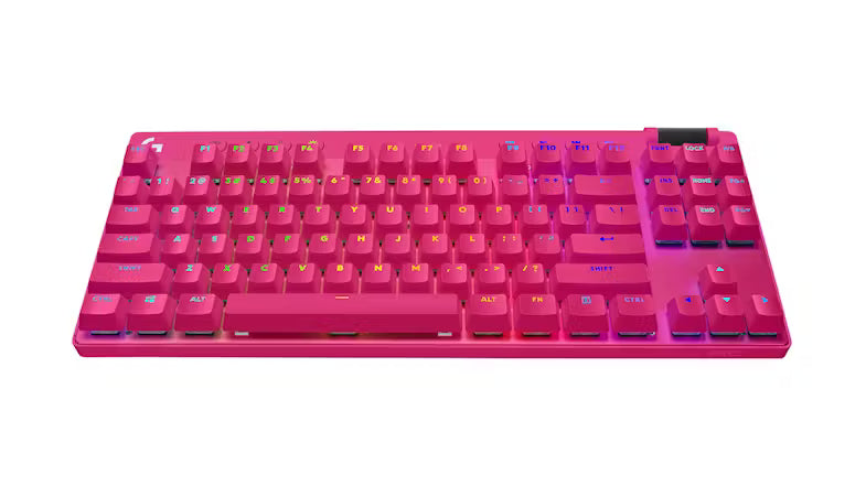 LOGITECH G PRO X TKL LIGHTSPEED GAMING KEYBOARD - MAGENTA - NEW