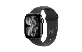 APPLE WATCH SERIES 11 GPS + CELLULAR 42MM - JET BLACK ALUMINIUM CASE WITH BLACK SPORT BAND - S/M - GRADE 1
