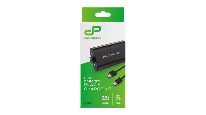 XBOX ONE PLAY & CHARGE KIT 2018 - BLACK - NEW