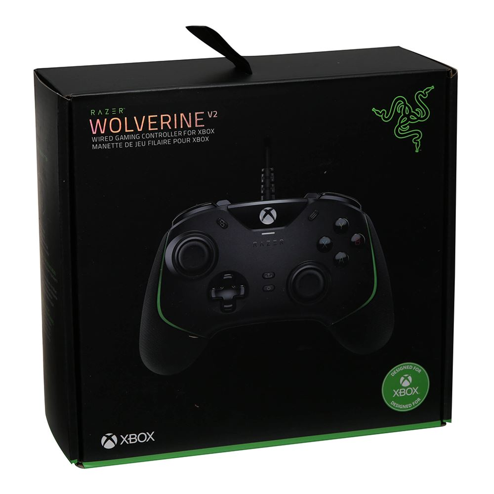 RAZER WOLVERINE V2 WIRED GAMING CONTROLLER FOR XBOX - BLACK - NEW