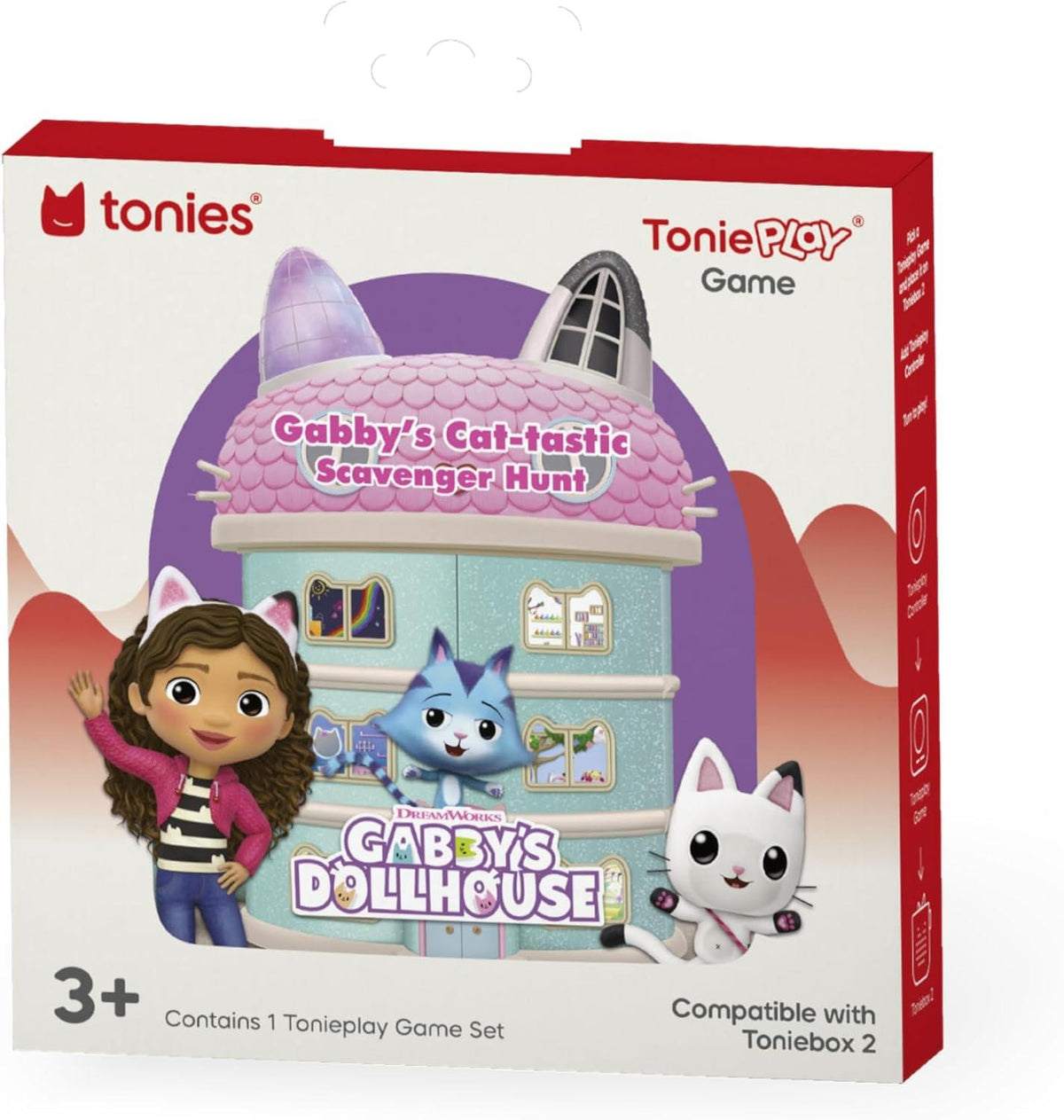 GABBY'S DOLLHOUSE - GABBY'S CAT-TASTIC SCAVENGER HUNT TONIEPLAY GAME - NEW