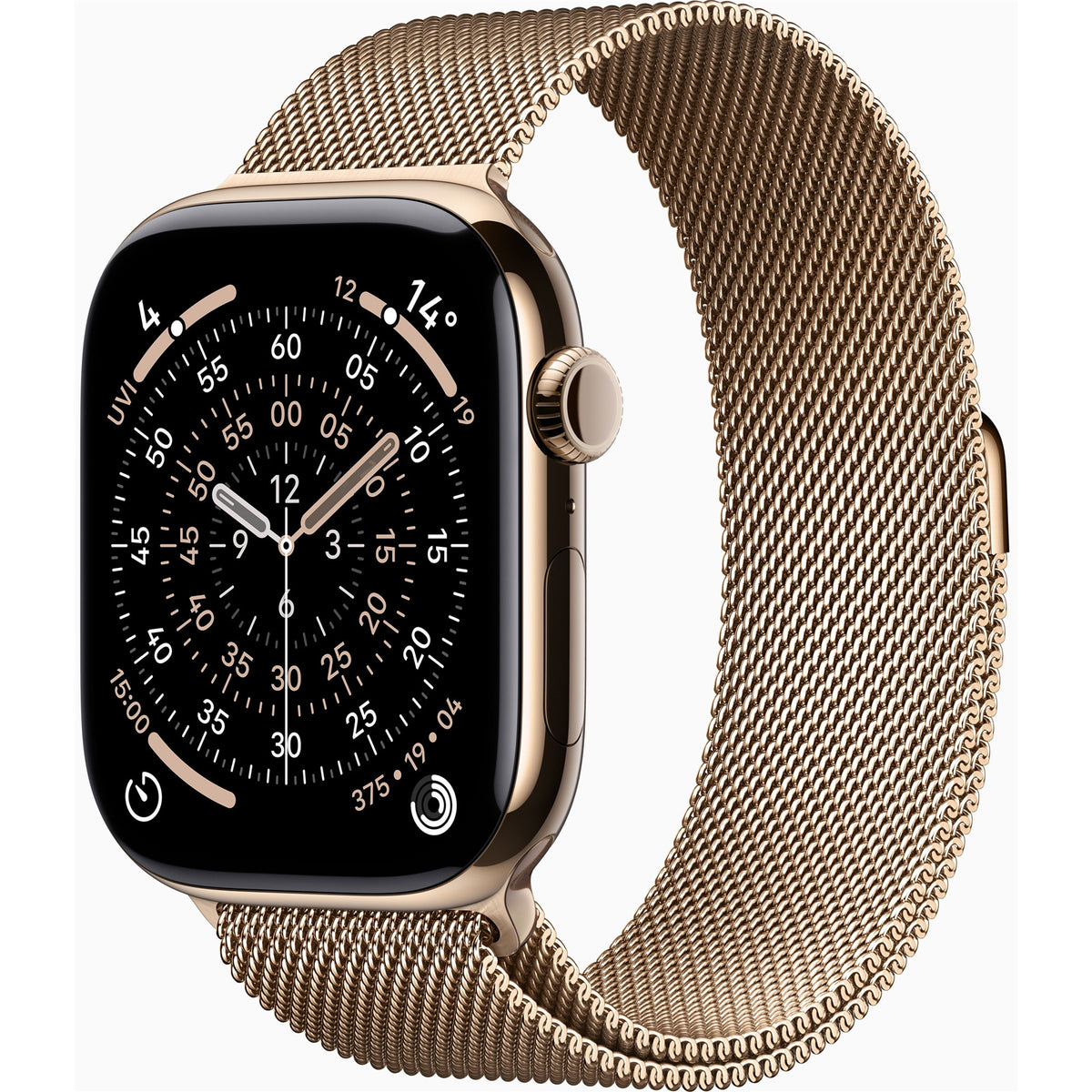 APPLE WATCH SERIES 11 GPS+CELLULAR 46MM-GOLD TITANIUM CASE WITH GOLD MILANESE LOOP -S/M - GRADE 2