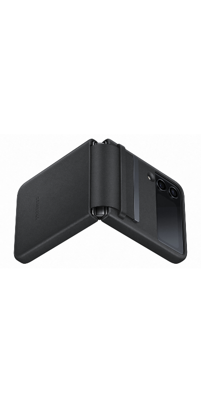 FLIP 4 FLAP LEATHER COVER BLACK - NEW