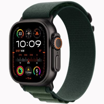 APPLE WATCH ULTRA 2 GPS + CELLULAR 49MM - TITANIUM CASE WITH DARK GREEN ALPINE LOOP - LARGE - GRADE 2