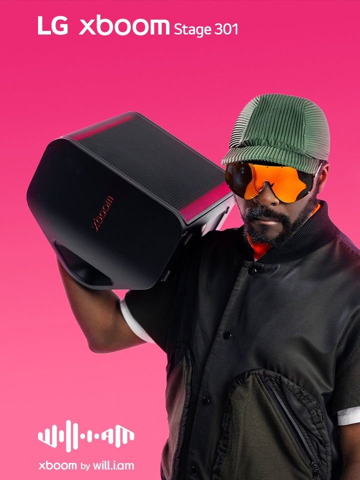 LG XBOOM STAGE 301 BY WILL.I.AM PORTABLE BLUETOOTH SPEAKER - NEW